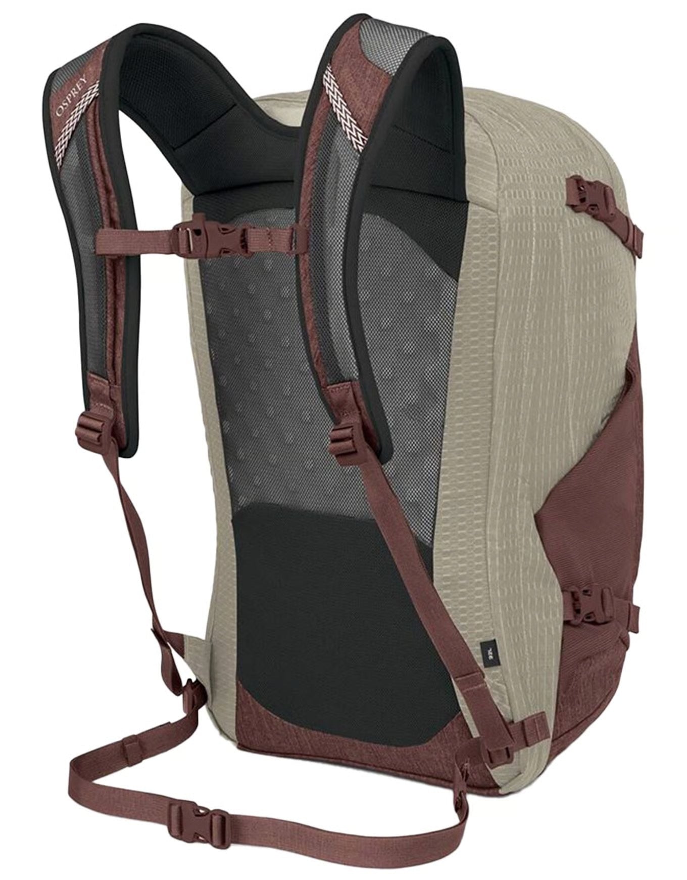 Osprey Nebula Commuter Backpack – Sawdust Tan / Raisin Red